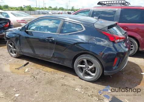 2019 Hyundai Veloster 2.0 из США, поврежденный, VIN KMHTG6AF1KU003446